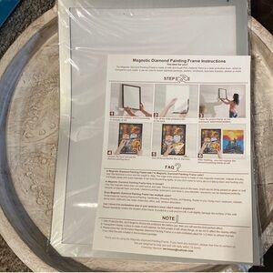 Magnetic Diamond Art Painting Frame for wall New Sealed 12” X 16” craft